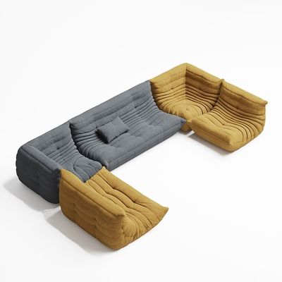 High End Hotel Lobby Lounge Stoffa rilassante Lazy Togo Unit Sofa Set