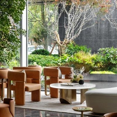 Modern Luxury Hotel Lobby Arredamento ufficio Recepzione 1 2 3 Divani Tavolo da caffè Set