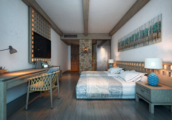 Commercial Luxury Hotel Suite Arredamento per camera da letto in legno Set personalizzato