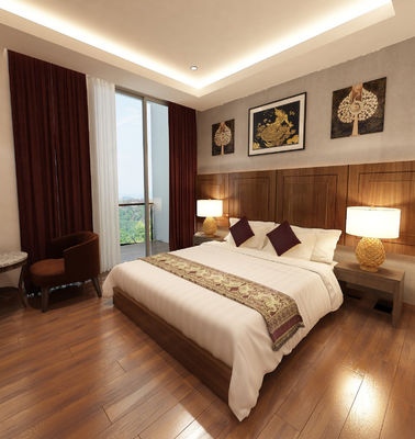 Arredamento per camere da letto per hotel e hotel OEM Finitura in legno di noce
