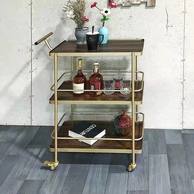 Nordic Gold Dining Auto Hotel Ristorante Mobile Trolley Bar Club Carrello di bevande di frutta