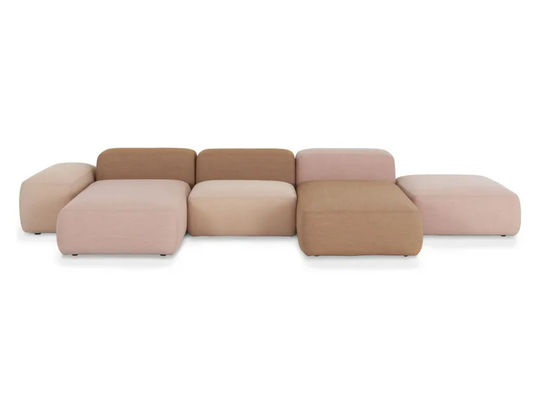 Divano in tessuto modulare personalizzato con copertura rimovibile per salotto dell'hotel