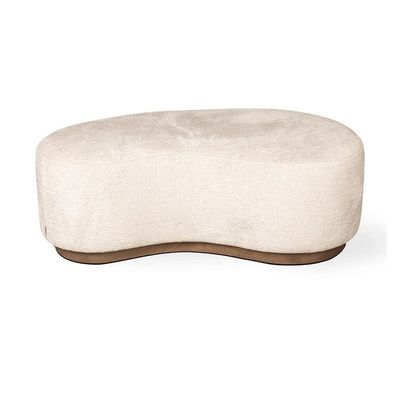Sofa a cuscino in camera d'albergo in stile scandinavo base in legno a 1-2 posti a sedere panchina a fine letto