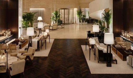 Servizio di arredi interni di lusso su misura per hotel a cinque stelle