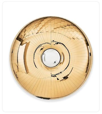 High-Tech Vacuum Electroplated Gold Wall Wine Cabinet Ristorante Villa Accento