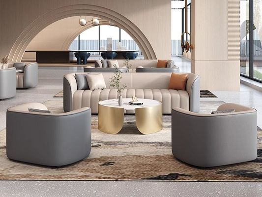 Dimensioni personalizzabili divano di lusso hotel lobby stand tavolo di negoziazione e sedie
