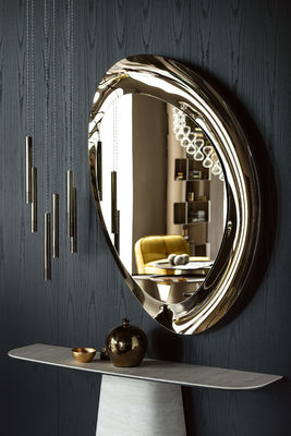 Hotel 5 stelle stile lussuoso leggero occhio irregolare disegno murario decorativo specchio artistico