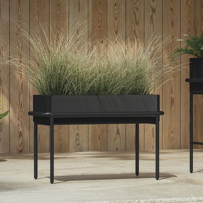 Hotel 5 stelle Luxury Outdoor Black Metal Flowerpot